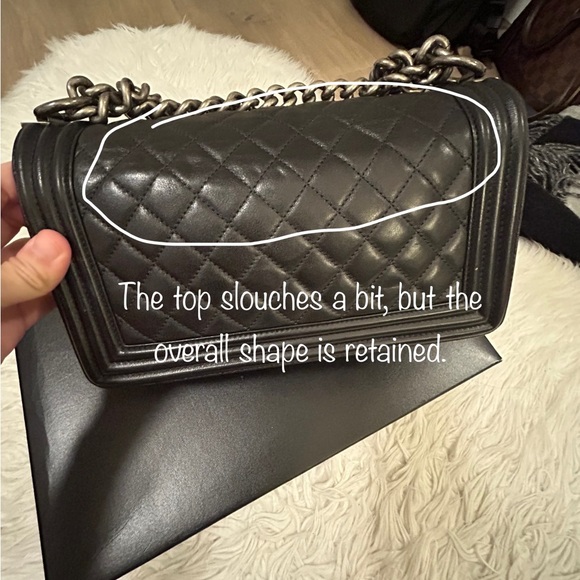 Black Chanel Boy Bag (Old Medium Size) - Picture 12 of 15